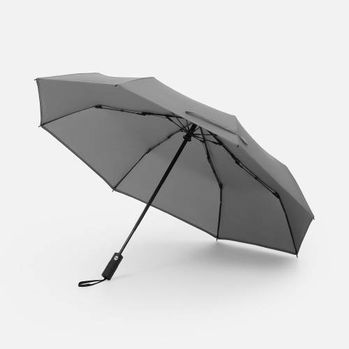 Зонт складной Tyre, серый фото 2