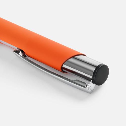 Ручка шариковая Keskus Soft Touch, оранжевая фото 4