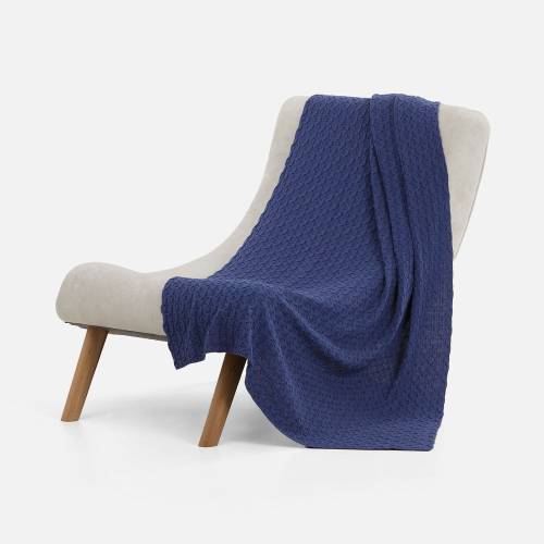 Плед Braidera, синий (черника) фото 3