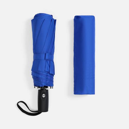 Складной зонт Dome Double с двойным куполом, синий фото 6