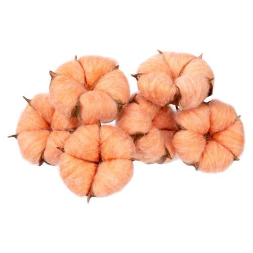 Цветок хлопка Cotton, оранжевый фото 3