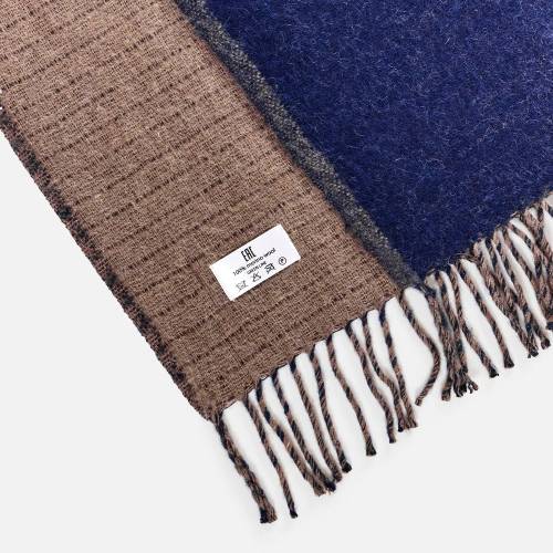 Плед Devika, синий с бежевым фото 5