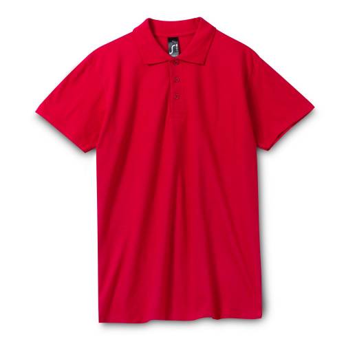 Рубашка поло мужская Spring 210, красная фото 2