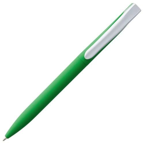 Ручка шариковая Pin Soft Touch, зеленая фото 3