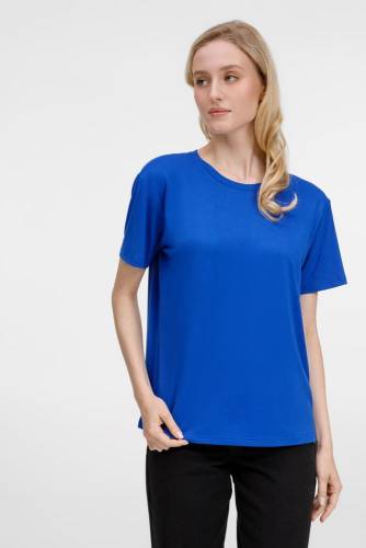 Футболка унисекс Senti, ярко-синяя фото 2