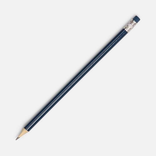 Карандаш простой Hand Friend с ластиком, темно-синий фото 2