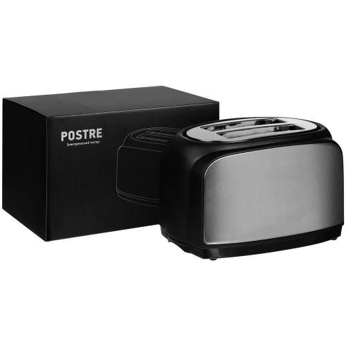 Электрический тостер Postre, серебристо-черный фото 9