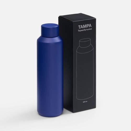 Термобутылка Tampa, синяя фото 6