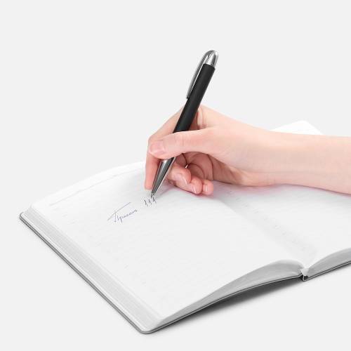 Ручка шариковая Arc Soft Touch, черная фото 5
