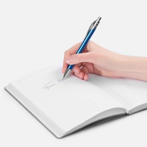 Ручка шариковая Undertone Metallic, синяя фото 5