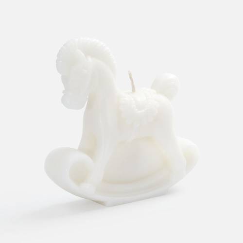 Свеча фигурная «Лошадка-качалка», белая фото 2 Свеча фигурная «Лошадка-качалка», белая фото 2