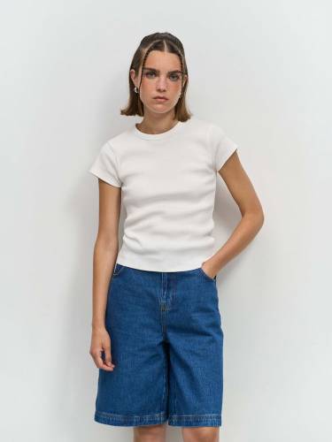 Футболка женская Sara, серый меланж фото 5