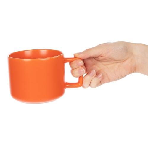 Чашка Jumbo, ver.2, матовая, оранжевая фото 5