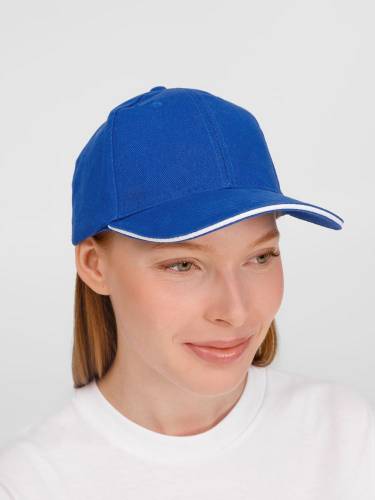 Бейсболка Buffalo, ярко-синяя с белым фото 9