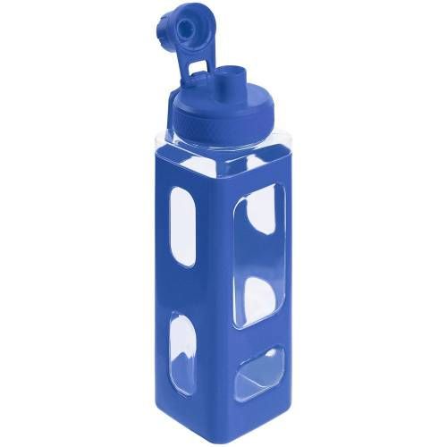 Бутылка для воды Square Fair, синяя фото 5