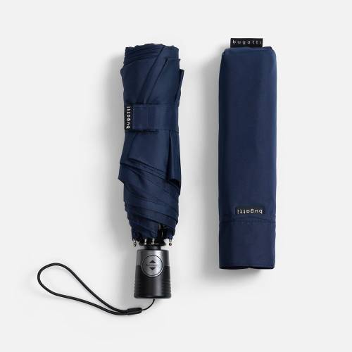 Складной зонт Take It Duo, темно-синий фото 5