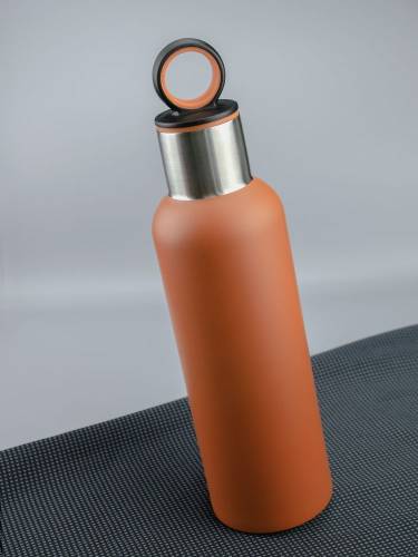 Термобутылка Sherp, оранжевая фото 6