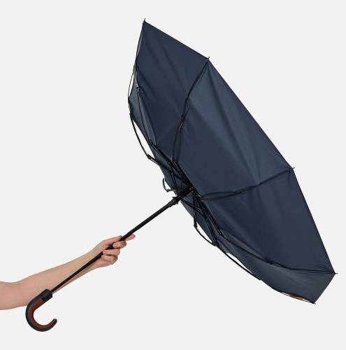 Складной зонт Palermo, темно-синий фото 8