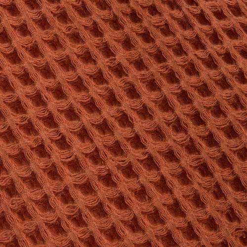 Плед вафельный Elenglect, оранжевый фото 4