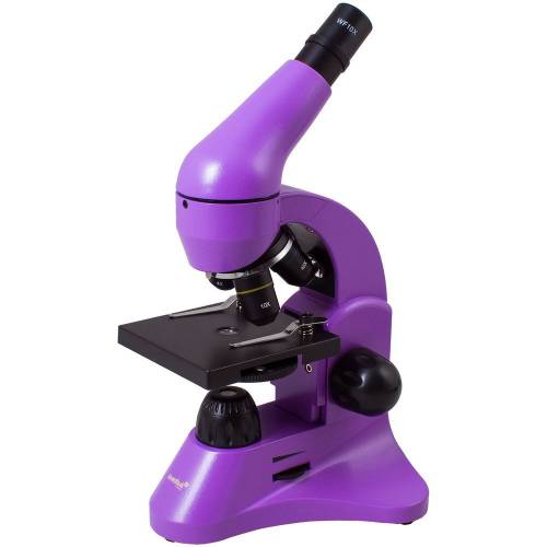 Монокулярный микроскоп Rainbow 50L с набором для опытов, фиолетовый фото 2