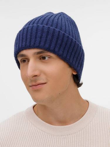 Шапка Laconi, синяя фото 6 Шапка Laconi, синяя фото 6