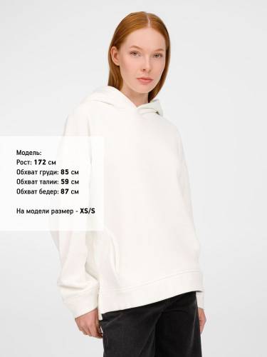 Худи оверсайз унисекс Tolla, молочное фото 7