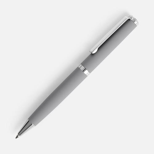 Ручка шариковая Inkish Chrome в футляре, серая фото 2