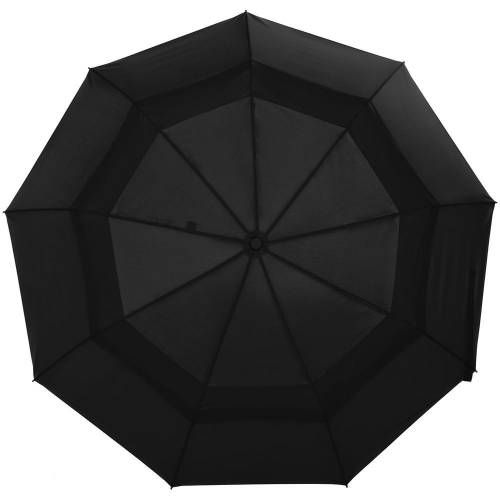 Складной зонт Dome Double с двойным куполом, черный фото 3