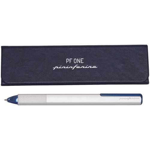 Ручка шариковая PF One, серебристая с синим фото 5