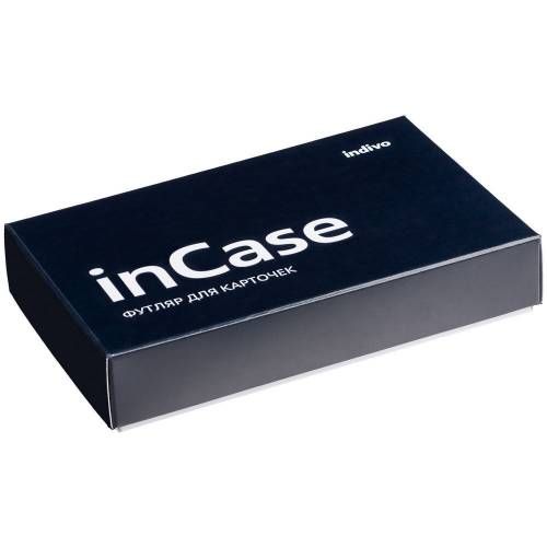 Футляр для карточек inCase, серый с бордовым фото 8