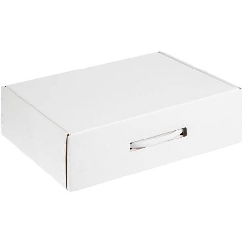 Коробка самосборная Light Case, белая, с белой ручкой фото 2