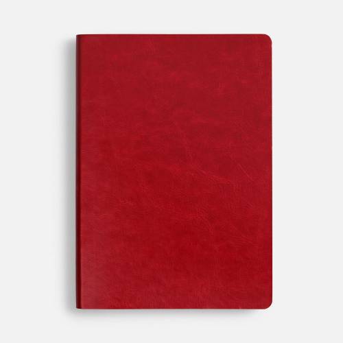 Ежедневник Nebraska Flex, недатированный, красный с золотистым фото 5