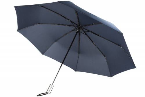 Зонт складной Fiber, темно-синий фото 2