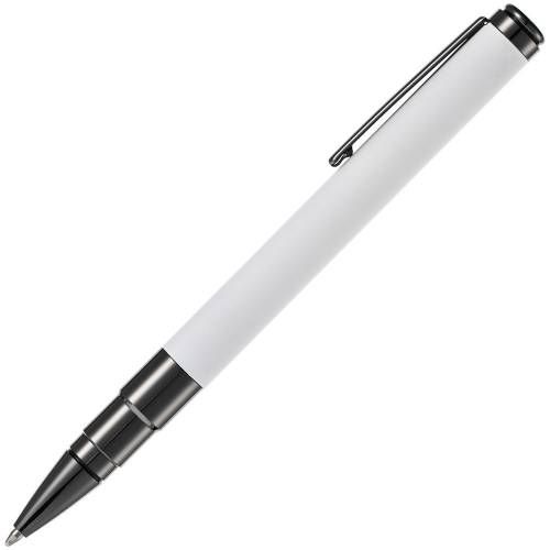 Ручка шариковая Kugel Gunmetal, белая фото 3