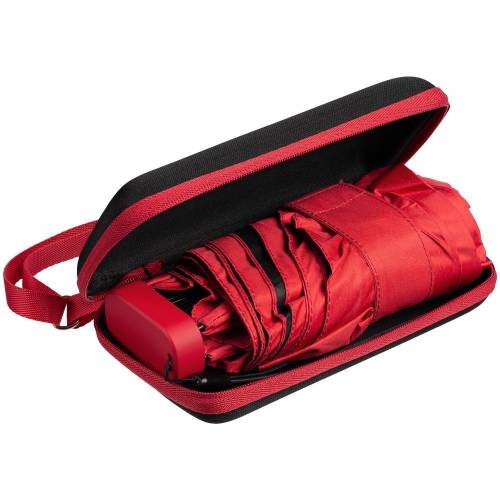 Складной зонт Color Action, в кейсе, красный фото 2