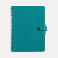 Ежедневник Strep Front на заказ, недатированный, бирюзовый