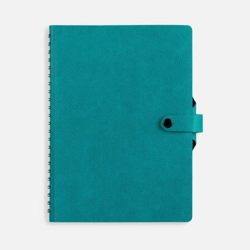 Ежедневник Strep Front на заказ, недатированный, бирюзовый