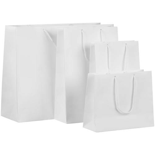 Пакет бумажный с ламинацией Lami Tote S, белый фото 4