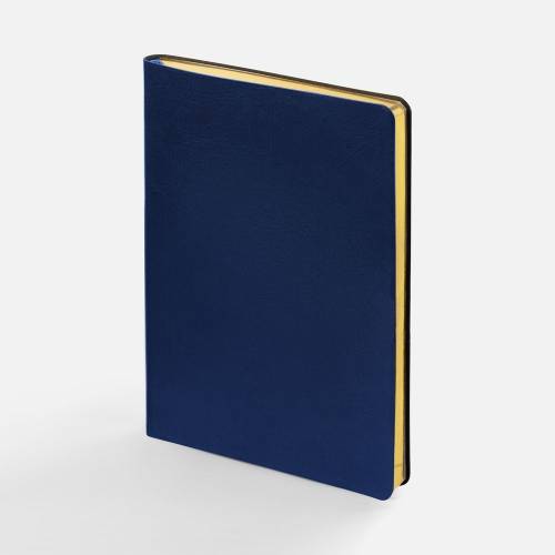 Ежедневник Nebraska Flex, недатированный, синий с золотистым фото 2