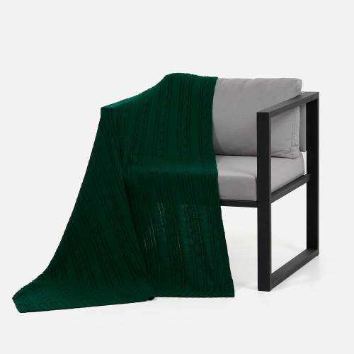 Плед Remitti, темно-зеленый (хвойный) фото 3