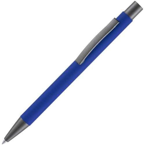 Ручка шариковая Atento Soft Touch, ярко-синяя фото 2