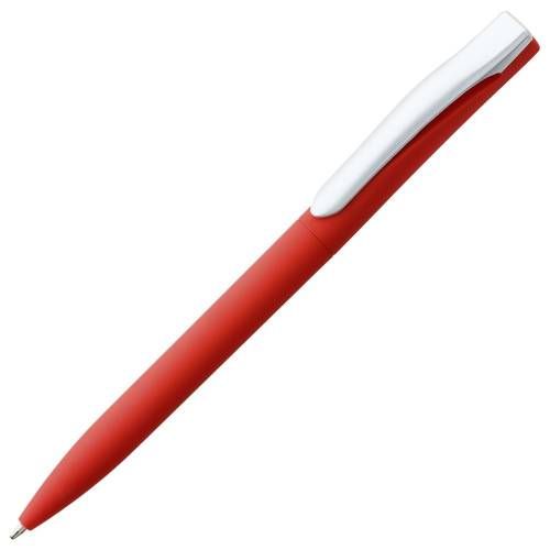Ручка шариковая Pin Soft Touch, красная фото 2