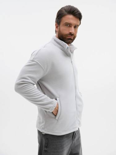 Куртка флисовая унисекс Nebo, светло-серая фото 8