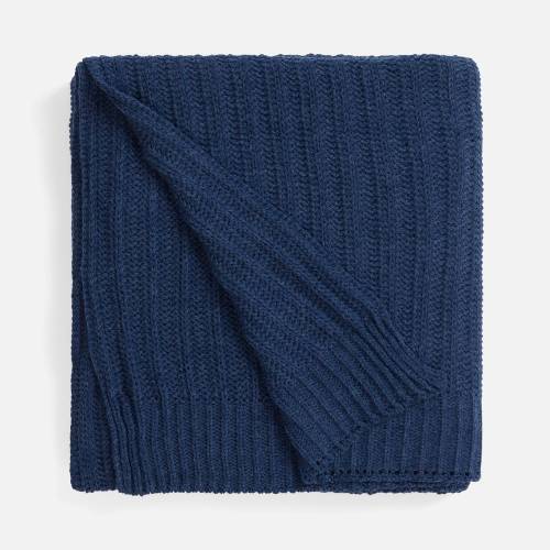 Плед Termoment, синий меланж