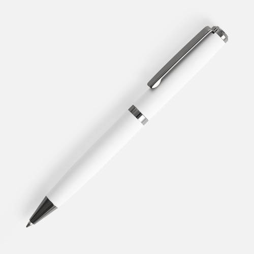 Ручка шариковая Inkish Gunmetal в футляре, белая фото 2