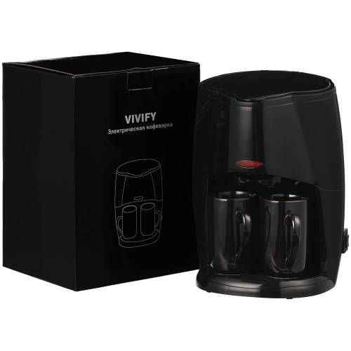 Электрическая кофеварка Vivify, черная фото 10