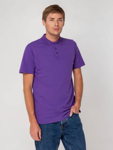 Рубашка поло мужская Virma Light, фиолетовая фото 7