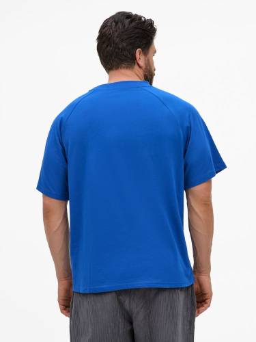 Футболка унисекс оверсайз T2, синяя фото 4