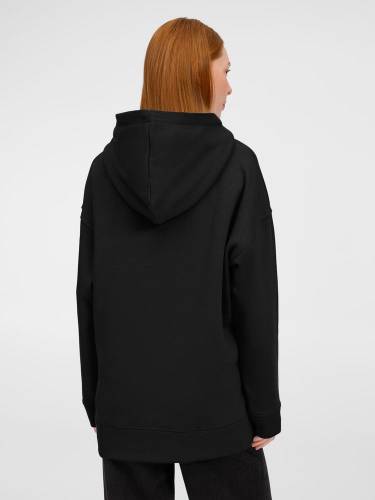 Худи оверсайз унисекс Tolla, черное фото 10