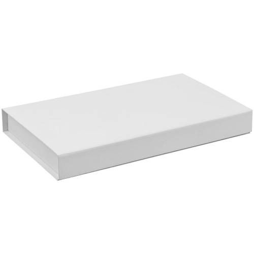 Коробка Horizon Magnet с ложементом под ежедневник, флешку и ручку, белая фото 4